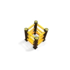 Säulenschutz A-SAFE, iFlexRail Column Guard GroundLevel Plus – 0,8×0,8 m