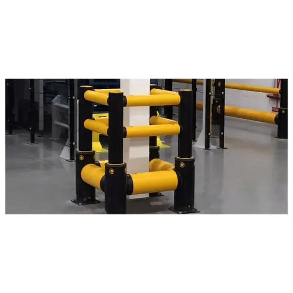 Säulenschutz A-SAFE, iFlexRail Column Guard GroundLevel Plus – 0,8×0,8 m