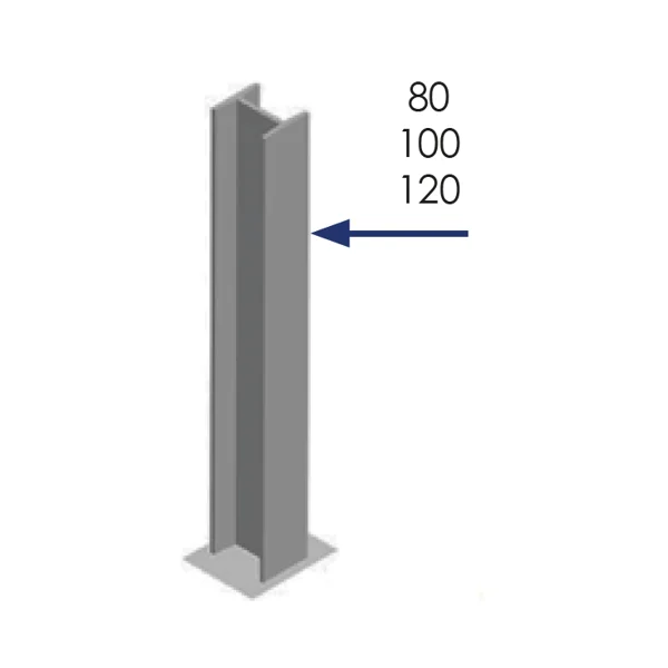 Schaumstoff-Schutzprofil für Stahlträger, selbstklebend – 1000×150×300mm, gelb-schwarz
