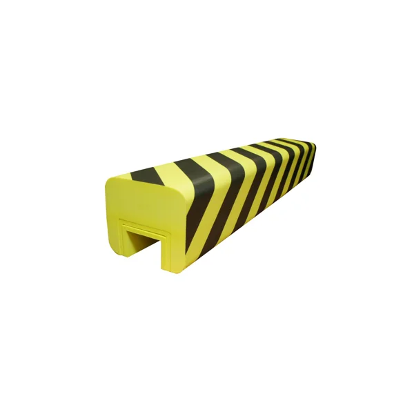 Schaumstoff-Schutzprofil für Stahlträger, selbstklebend – 1000×180×160mm, gelb-schwarz