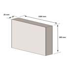 Schaumstoff-Schutzprofil SoftBumpers, selbstklebend – 1000×300 mm, rot-weiß