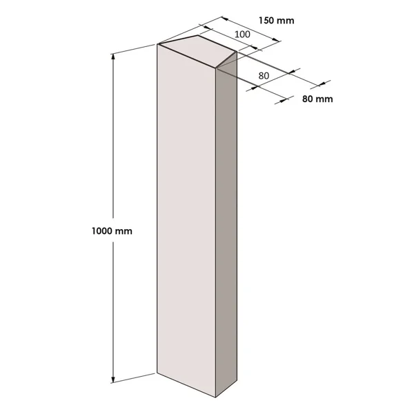 Schaumstoff-Schutzprofil SoftBumpers, selbstklebend, 1000×80 mm, gelb-schwarz