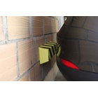 Schaumstoff-Schutzprofil SoftBumpers, selbstklebend, 1000×80 mm, gelb-schwarz