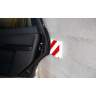 Schaumstoff-Schutzprofil SoftBumpers, selbstklebend – 350×200 mm, rot-weiß