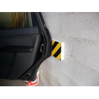 Schaumstoff-Schutzprofil SoftBumpers, selbstklebend – 350×80 mm, gelb-schwarz