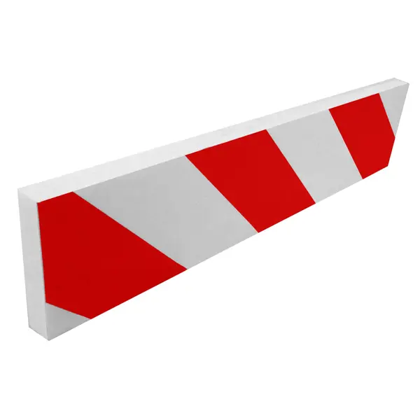 Schaumstoff-Schutzprofil SoftBumpers, selbstklebend – 350×80 mm, rot-weiß