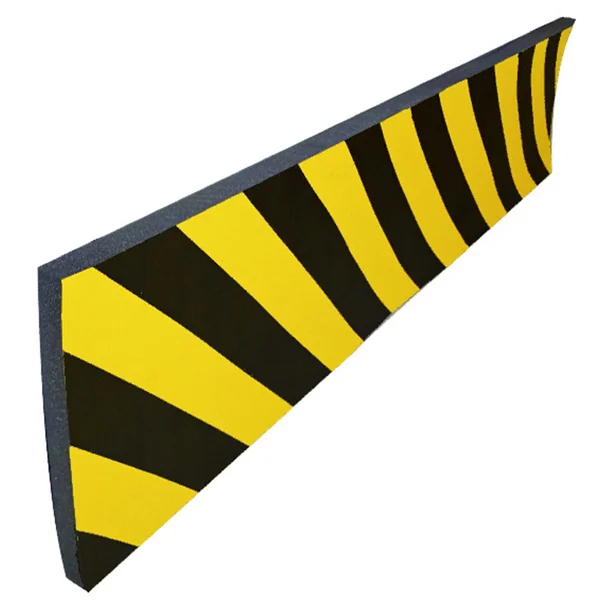 Schaumstoff-Schutzprofil SoftBumpers, selbstklebend – 5000×300 mm, gelb-schwarz