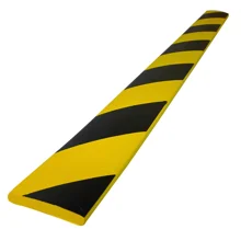 Schaumstoff-Schutzprofil SoftBumpers, selbstklebend – 750×60 mm, gelb-schwarz