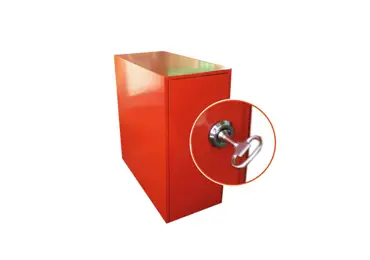 Schrank für Aufbewahrung ungestraffter Absperrung Maxi 15M – Stahl, 500×480×230 mm