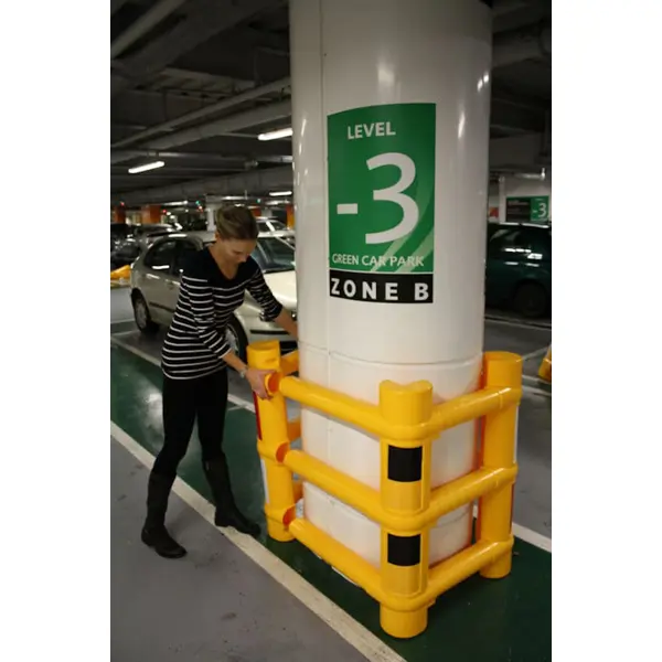 Schutz für Beton– und Stahlsäulen CPU700 – PE, gelb