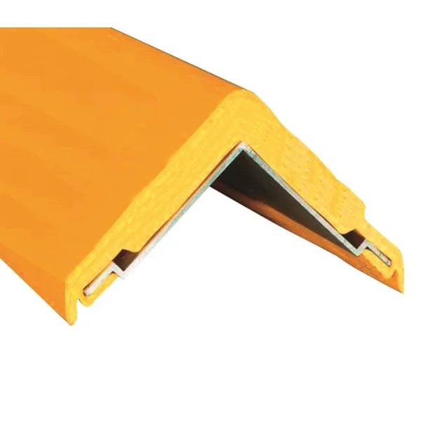 Schutzeckenprofil RubberAlu, abgerundet – Gummi mit Aluminiumprofil, 1140×50 mm