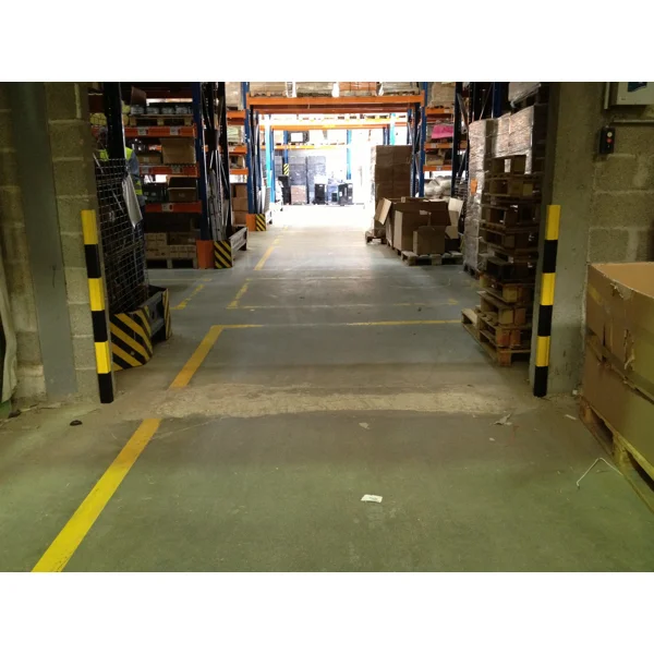 Schutzeckenprofil RubberAlu, abgerundet – Gummi mit Aluminiumprofil, 1140×50 mm