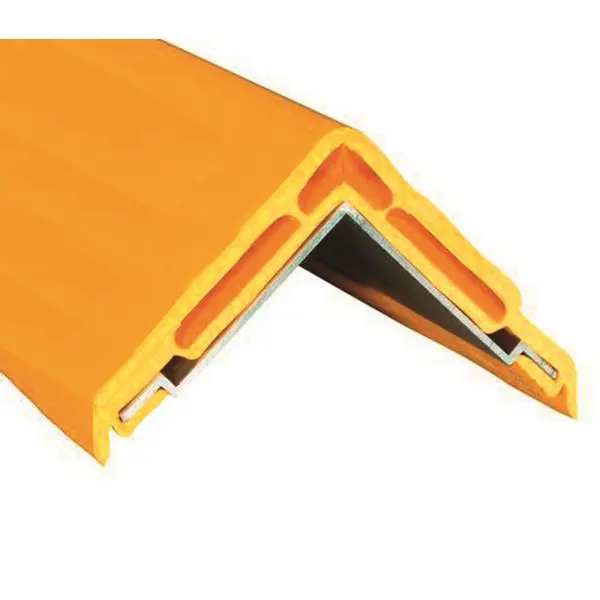 Schutzeckenprofil RubberAlu, abgerundet – Gummi mit Aluminiumprofil, 1140×50 mm