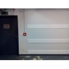 Schutzplatte WallProtec Hygienic mit abgeschrägter Kante – Kunststoff, Weiß/Milch, 2000×195 mm (1×/-)