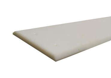 Schutzplatte WallProtec Hygienic, weiß mit abgeschrägter Kante