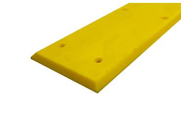 Schutzplatte WallProtec Premium, gelb, mit abgeschrägter Kante