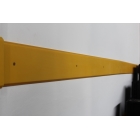 Schutzplatte WallProtec Premium mit abgeschrägter Kante – Kunststoff, Gelb, 2000×195 mm (2×/-)