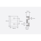 Schutzstoßstange für Laderampen und Fahrzeuge – 330×250×102 mm