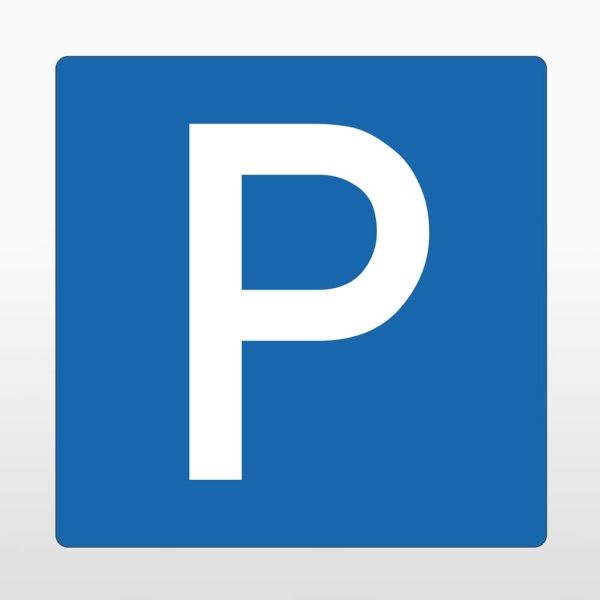 Selbstklebende Antirutsch-Straßenmarkierung, Parkplatz – PVC, blau, 600×600 mm