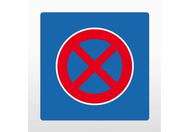 Selbstklebende Antirutsch-Straßenmarkierung – PVC, Absolutes Haltverbot, blau