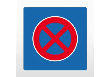 Selbstklebende Antirutsch-Straßenmarkierung – PVC, Absolutes Haltverbot, blau