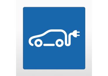 Selbstklebende Antirutsch-Straßenmarkierung – PVC, Ladestation 2, blau