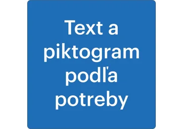 Selbstklebende Antirutsch-Straßenmarkierung – PVC, Text und Piktogramm nach Bedarf, blau