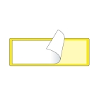 Selbstklebende Etikettentaschen – gelb, 60×100 mm, 100er-Pack