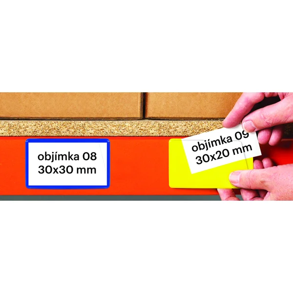 Selbstklebende Etikettentaschen – gelb, 60×140 mm, 100er-Pack