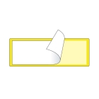 Selbstklebende Etikettentaschen – schwarz, 60×100 mm, 100er-Pack