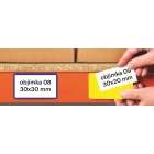 Selbstklebende Etikettentaschen – schwarz, 60×100 mm, 100er-Pack