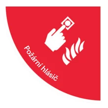 Selbstklebende flache Antirutsch-Markierung (Viertelkreis), 