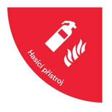 Selbstklebende flache Antirutsch-Markierung (Viertelkreis), 