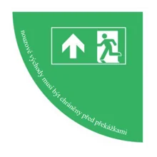 Selbstklebende flache Antirutsch-Markierung (Viertelkreis), 