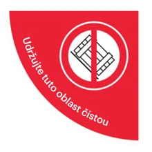 Selbstklebende flache Antirutsch-Markierung (Viertelkreis), 