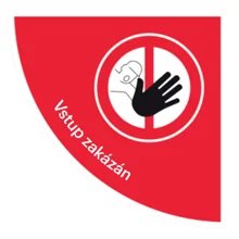 Selbstklebende flache Antirutsch-Markierung (Viertelkreis), 