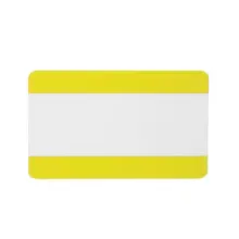 Selbstklebende Kennzeichnungstaschen WT-5118, 1/2 A4 geschlossen – PVC, gelb, 323×187 mm, 10er-Pack