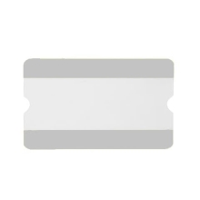 Selbstklebende Kennzeichnungstaschen WT-5118, 1/2 A4 offen – PVC, hellgrau, 303×187 mm, 10er-Pack
