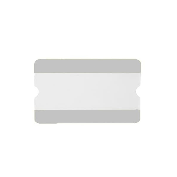Selbstklebende Kennzeichnungstaschen WT-5118, 1/2 A4 offen – PVC, hellgrau, 303×187 mm, 10er-Pack