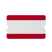 Selbstklebende Kennzeichnungstaschen WT-5118, 1/2 A4 offen – PVC, rot, 303×187 mm, 10er-Pack
