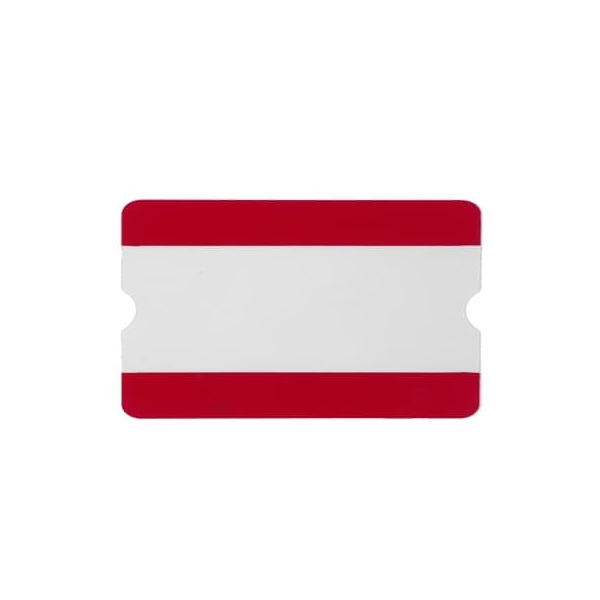 Selbstklebende Kennzeichnungstaschen WT-5118, 1/2 A4 offen – PVC, rot, 303×187 mm, 10er-Pack