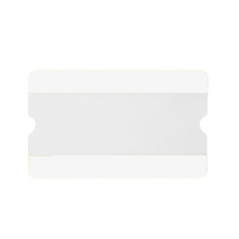 Selbstklebende Kennzeichnungstaschen WT-5118, 1/2 A4 offen – PVC, weiß, 303×187 mm, 10er-Pack