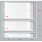 Selbstklebende Leiste, Etikettenhalter, Typ C – 15 mm × 1 m, 10er-Pack