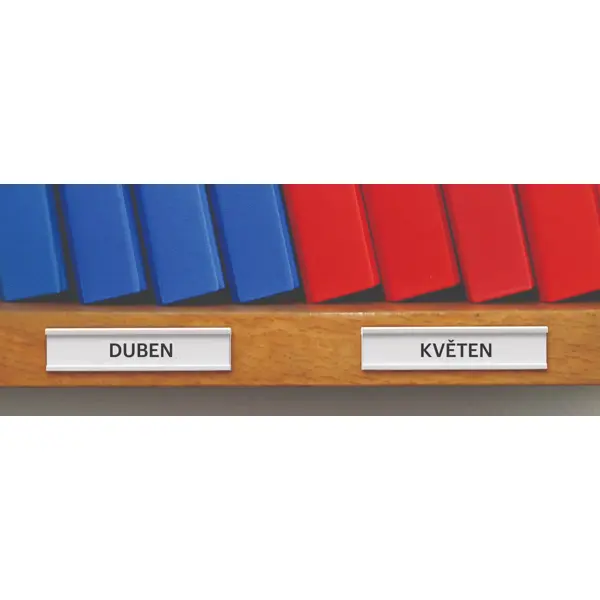 Selbstklebende Leiste, Etikettenhalter, Typ C – 50 mm × 1 m, 10er-Pack