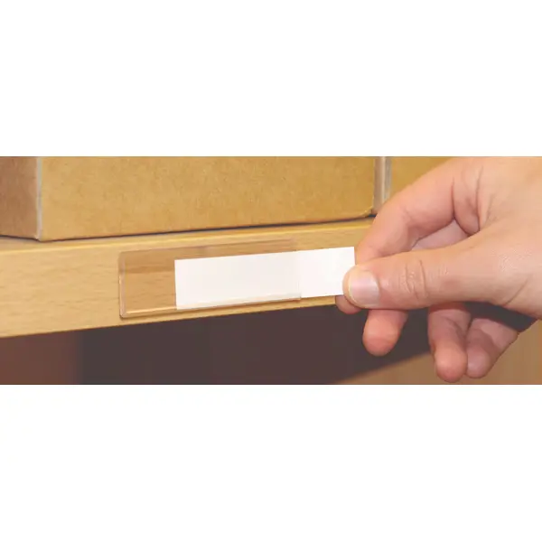 Selbstklebende Leiste, Etikettenhalter, Typ V – 25 mm × 1 m, 10er-Pack
