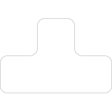 Selbstklebende Palettenplatzmarkierung mit Bedruckung WT-7110, Form 