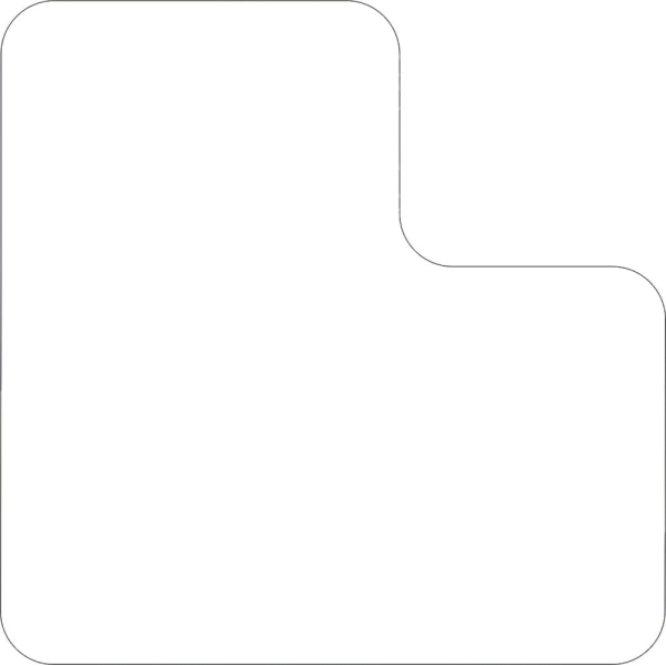 Selbstklebende Palettenplatzmarkierung WT-5110, Form ''L'' – PVC, weiß, 125×125×75 mm, 25er-Pack