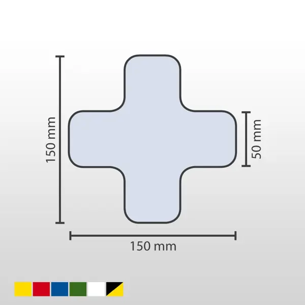 Selbstklebende Palettenplatzmarkierung WT-5110, Form 