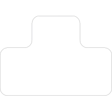 Selbstklebende Palettenplatzmarkierung WT-5210, Form 