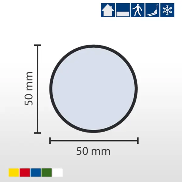 Selbstklebende Palettenplatzmarkierung WT-7110, Form 